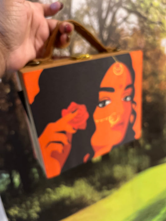 Natni square clutch bag