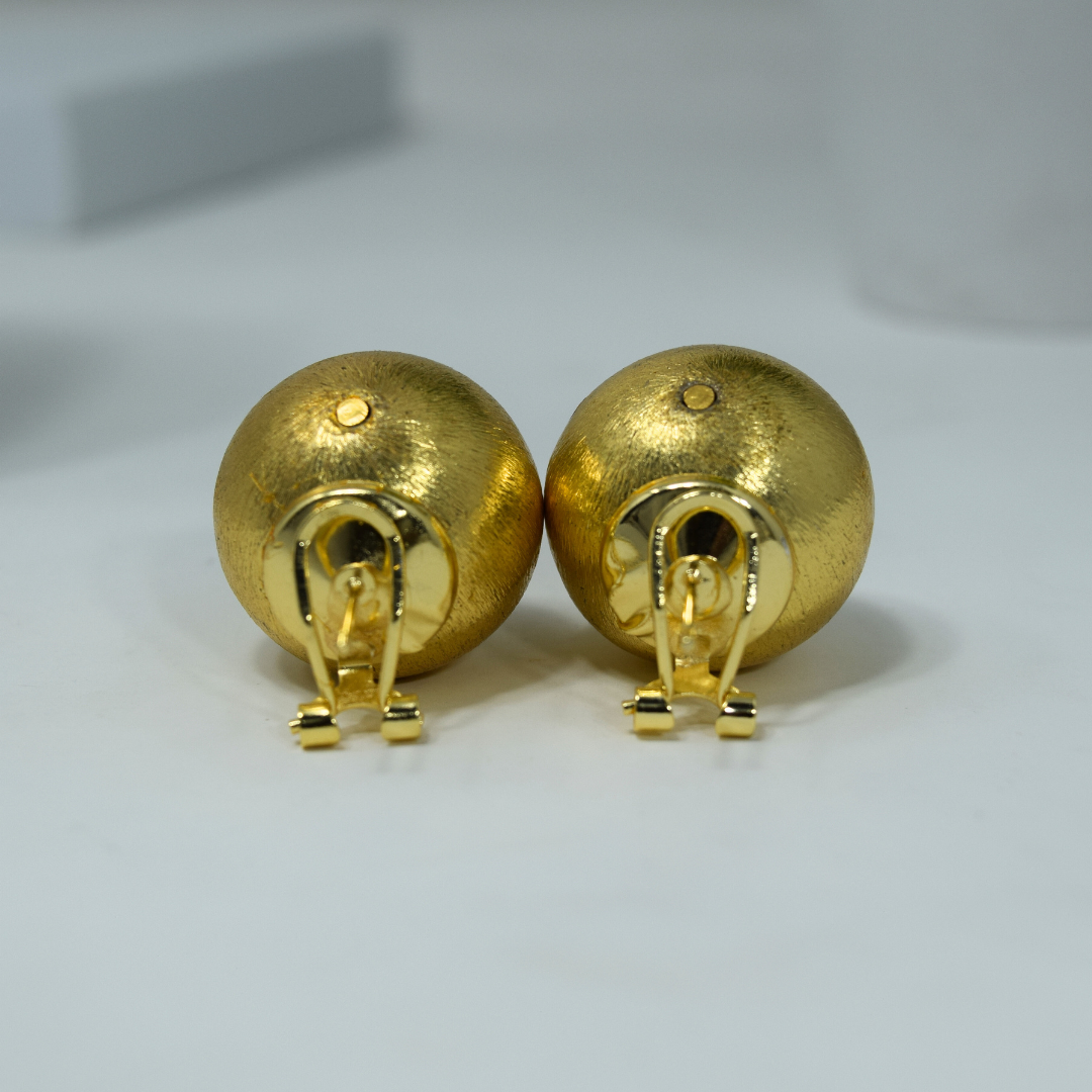 Riverblend Gold Chunky Stud Earrings – Bold & Glamorous Look