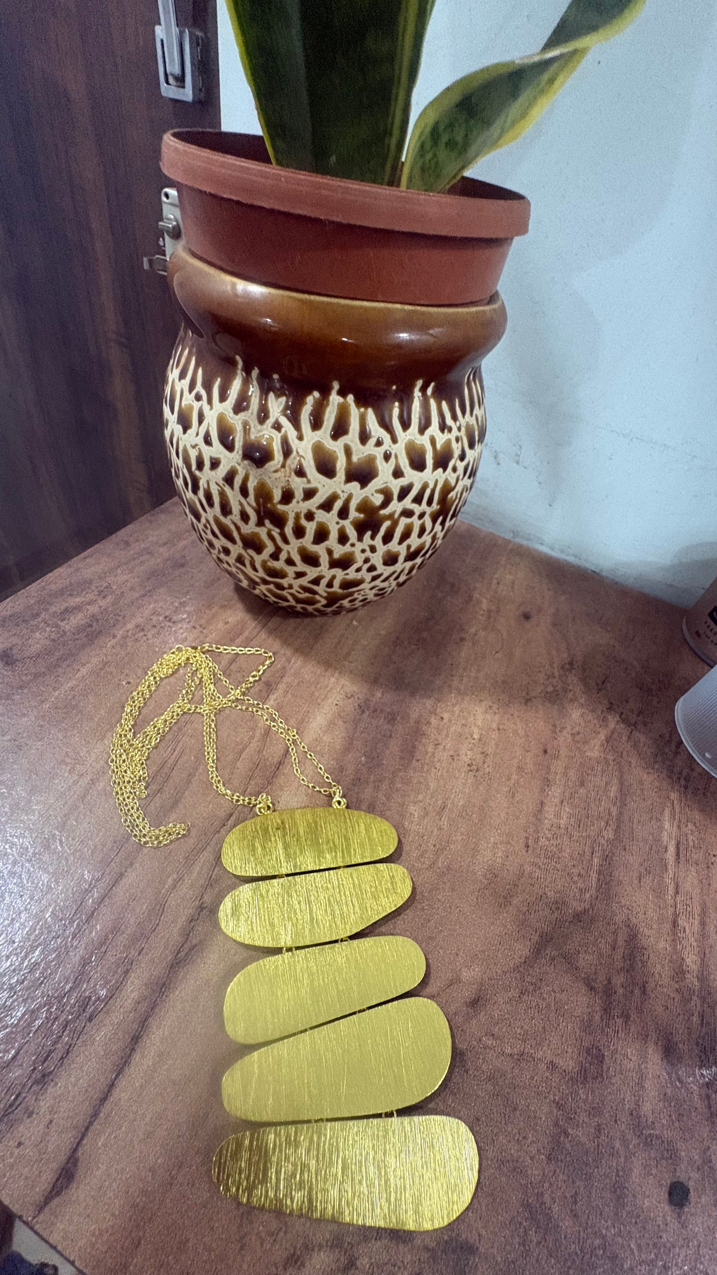 Luna layers gold statement necklace Riverblend