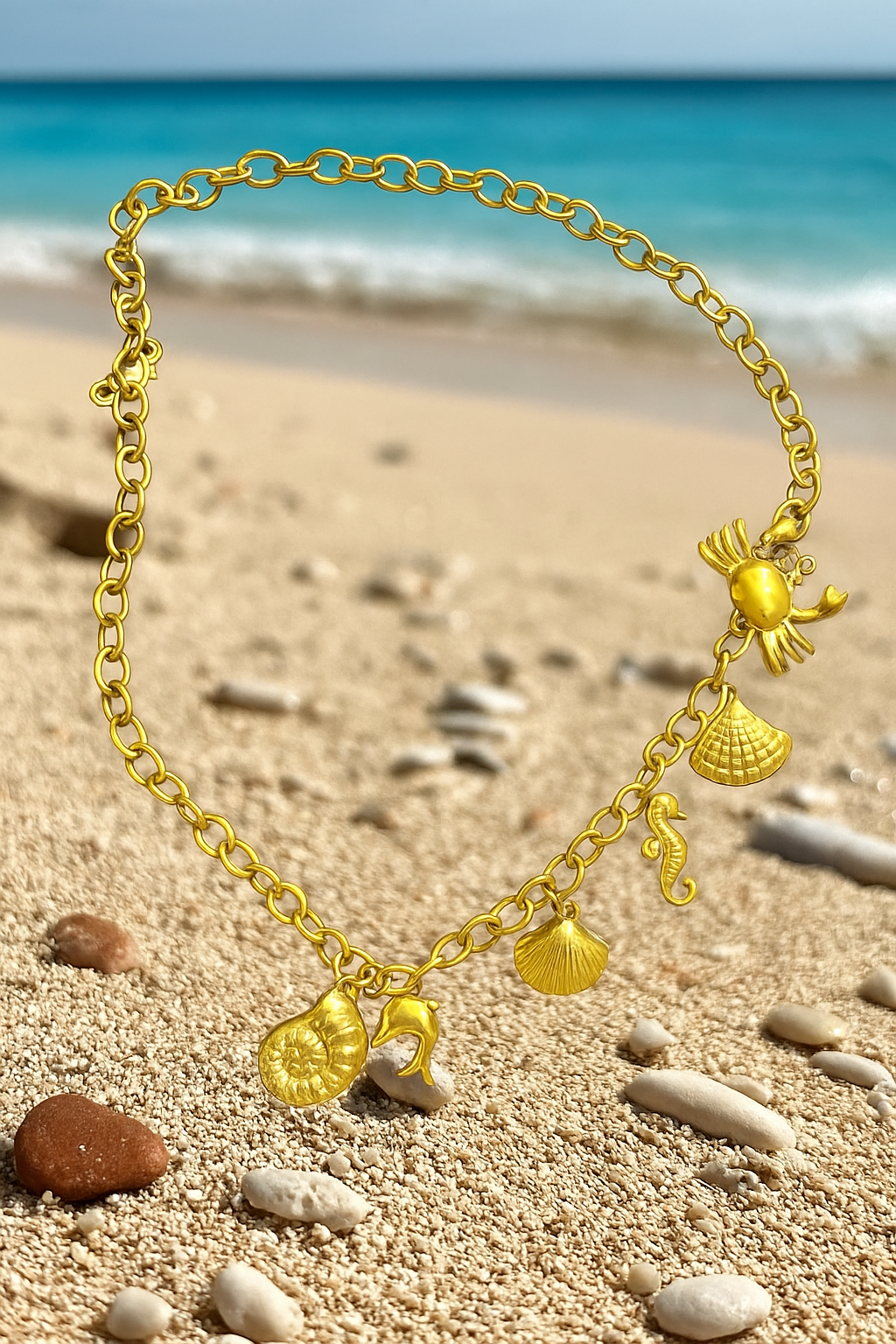 Beach theme necklace