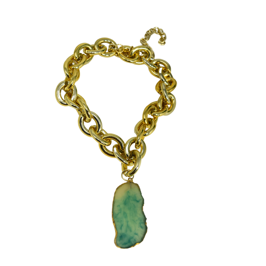 Riverblend Oversized Pendant – Bold Statement Necklace for Women