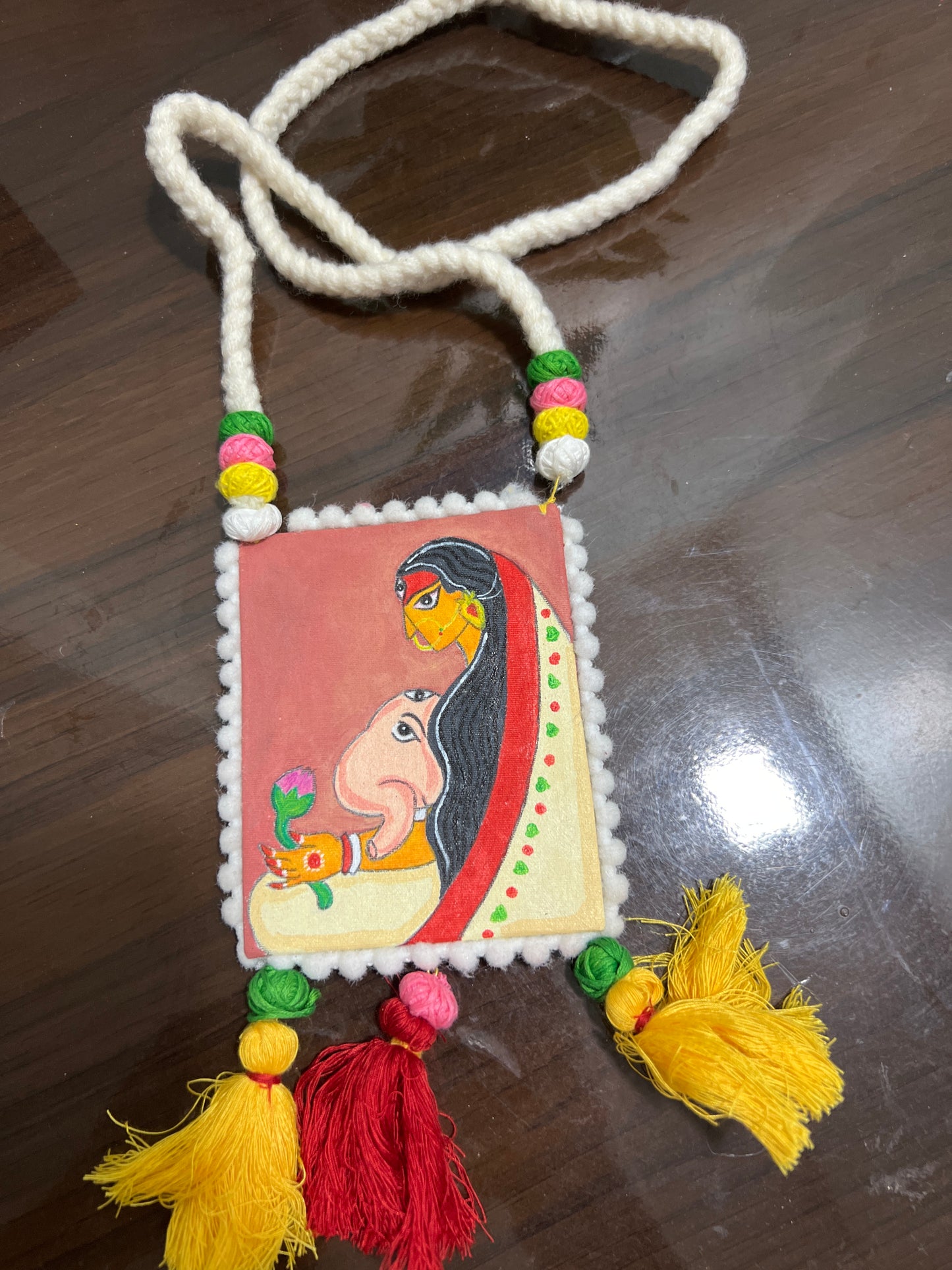 Ma Durga handcrafted necklace