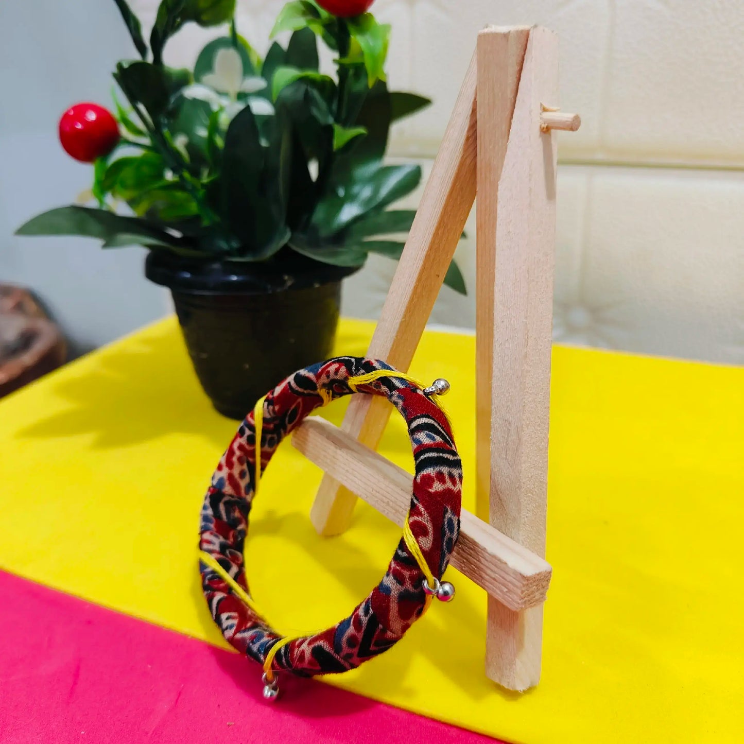 Ikkat Print Fabric Bangles – Boho Charm Meets Everyday Elegance