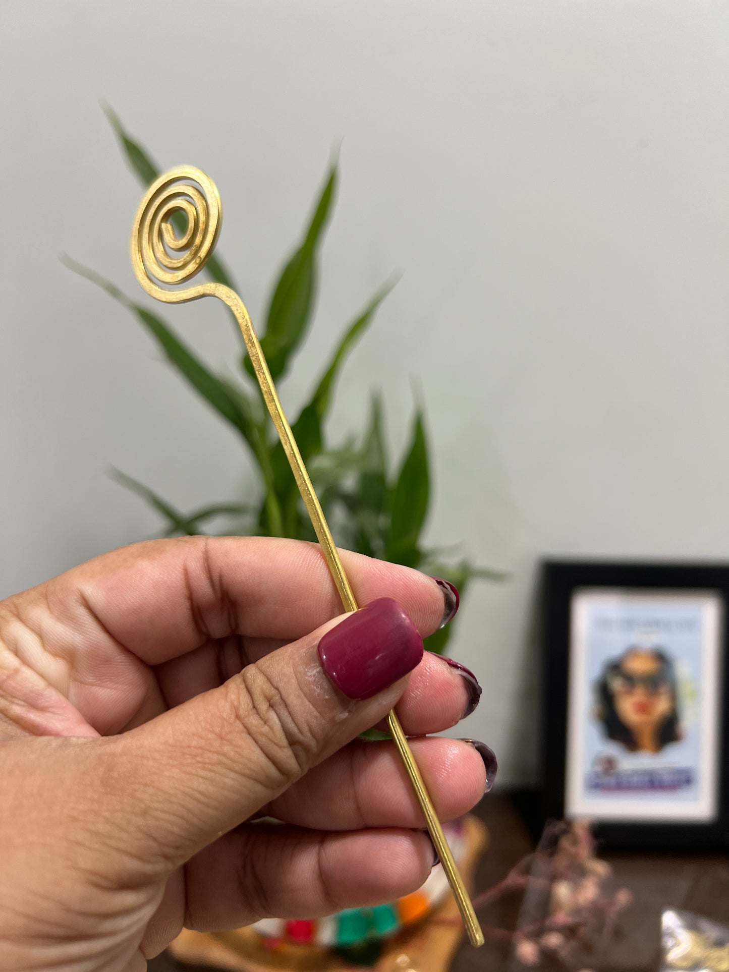 Flower hair cage bun