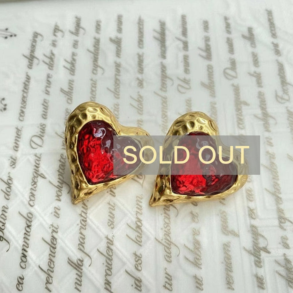 Heart studs