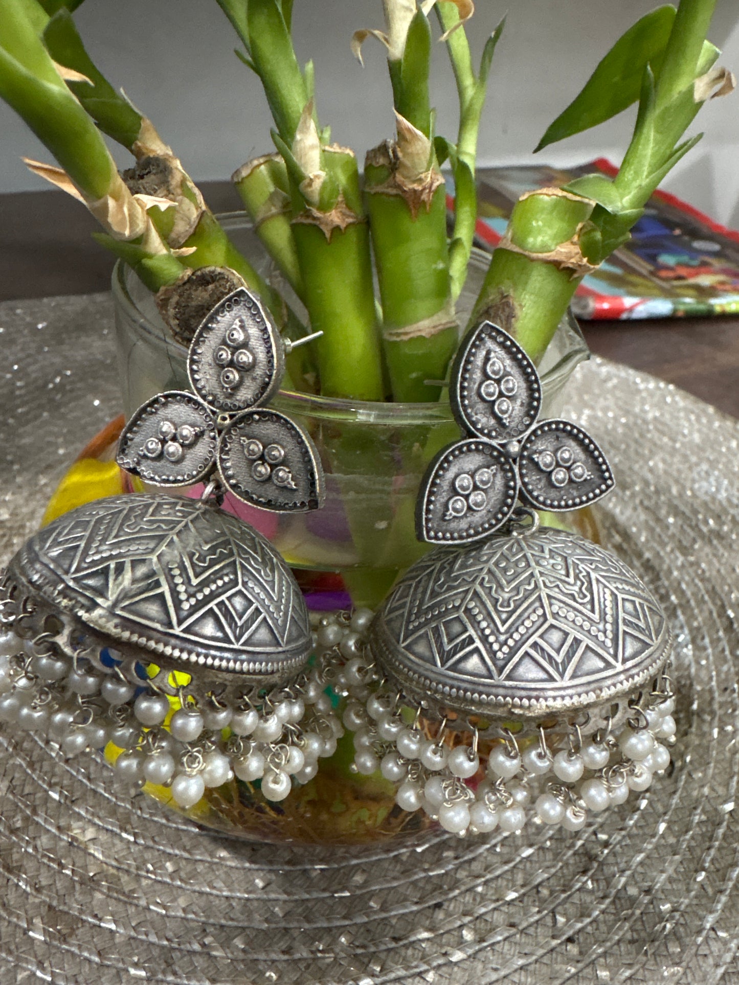 Oxidised jhumka