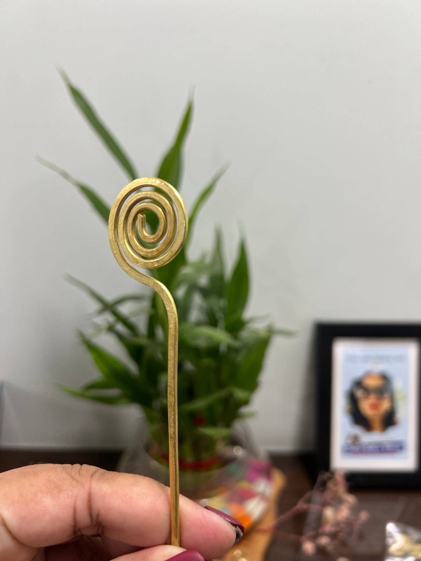 Flower hair cage bun