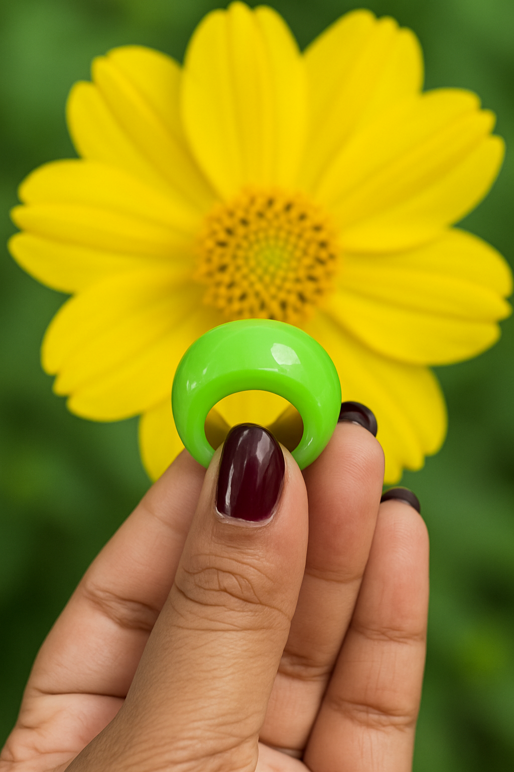 Pop of green ring