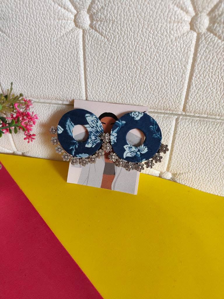 Oversized handcrafted earring