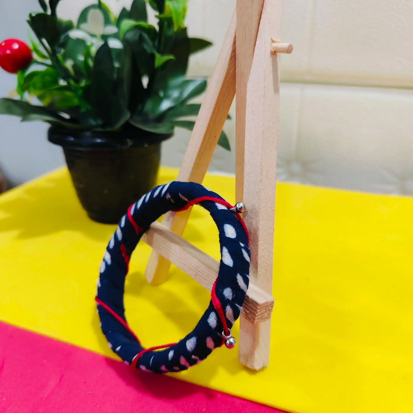 Indigo Print 2 Fabric Bangles – Bold Tradition with a Modern Twist