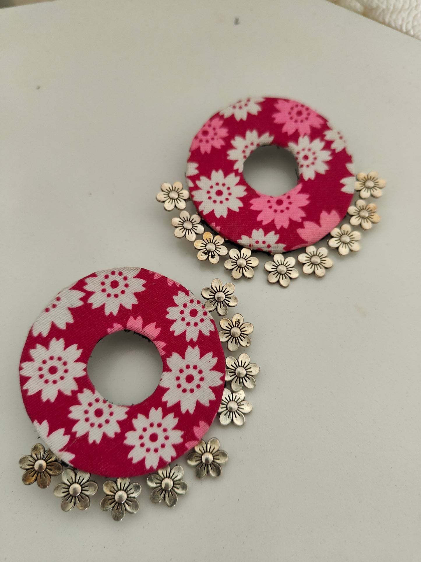 Oversized handcrafted earring