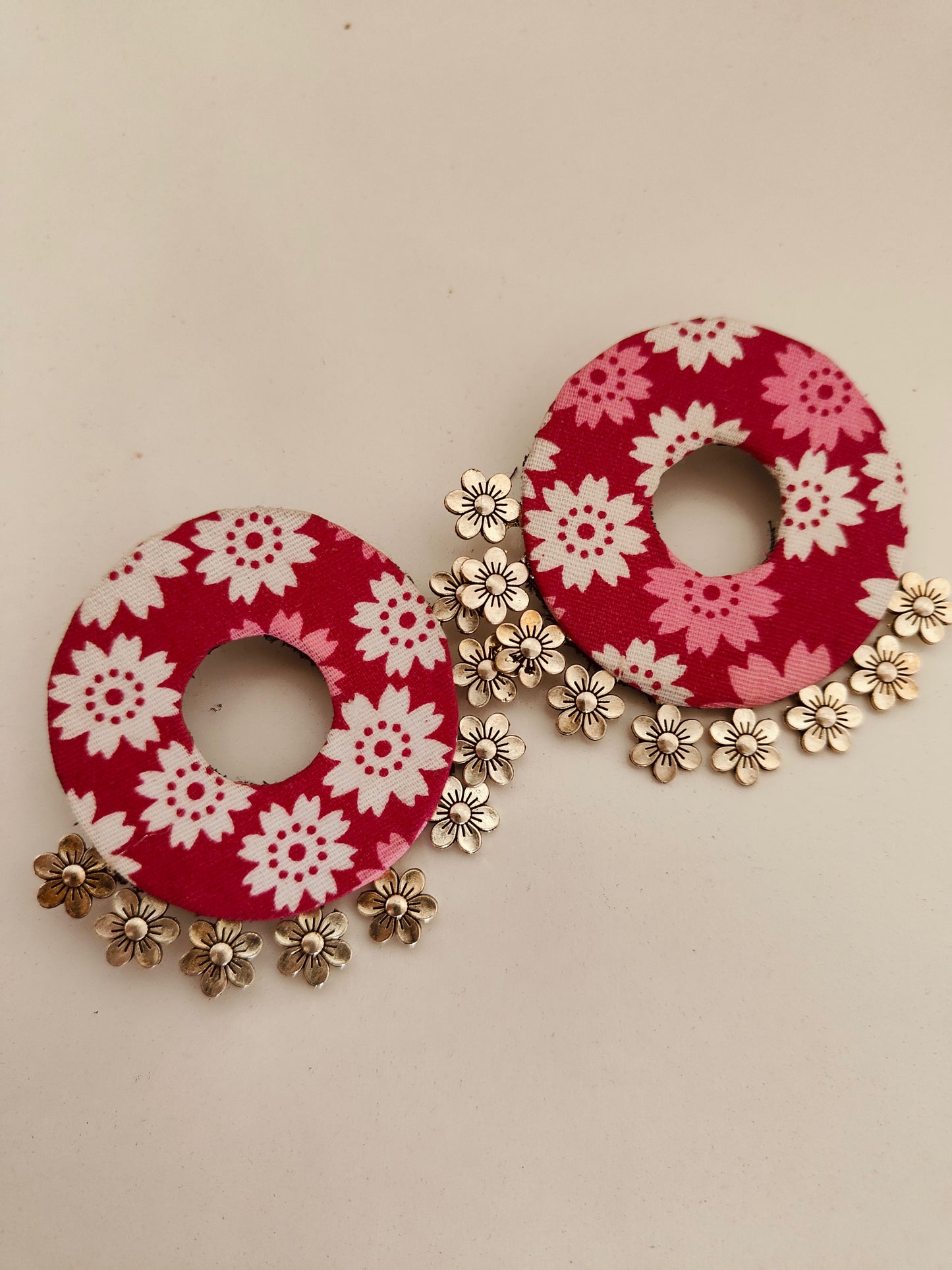 Oversized handcrafted earring