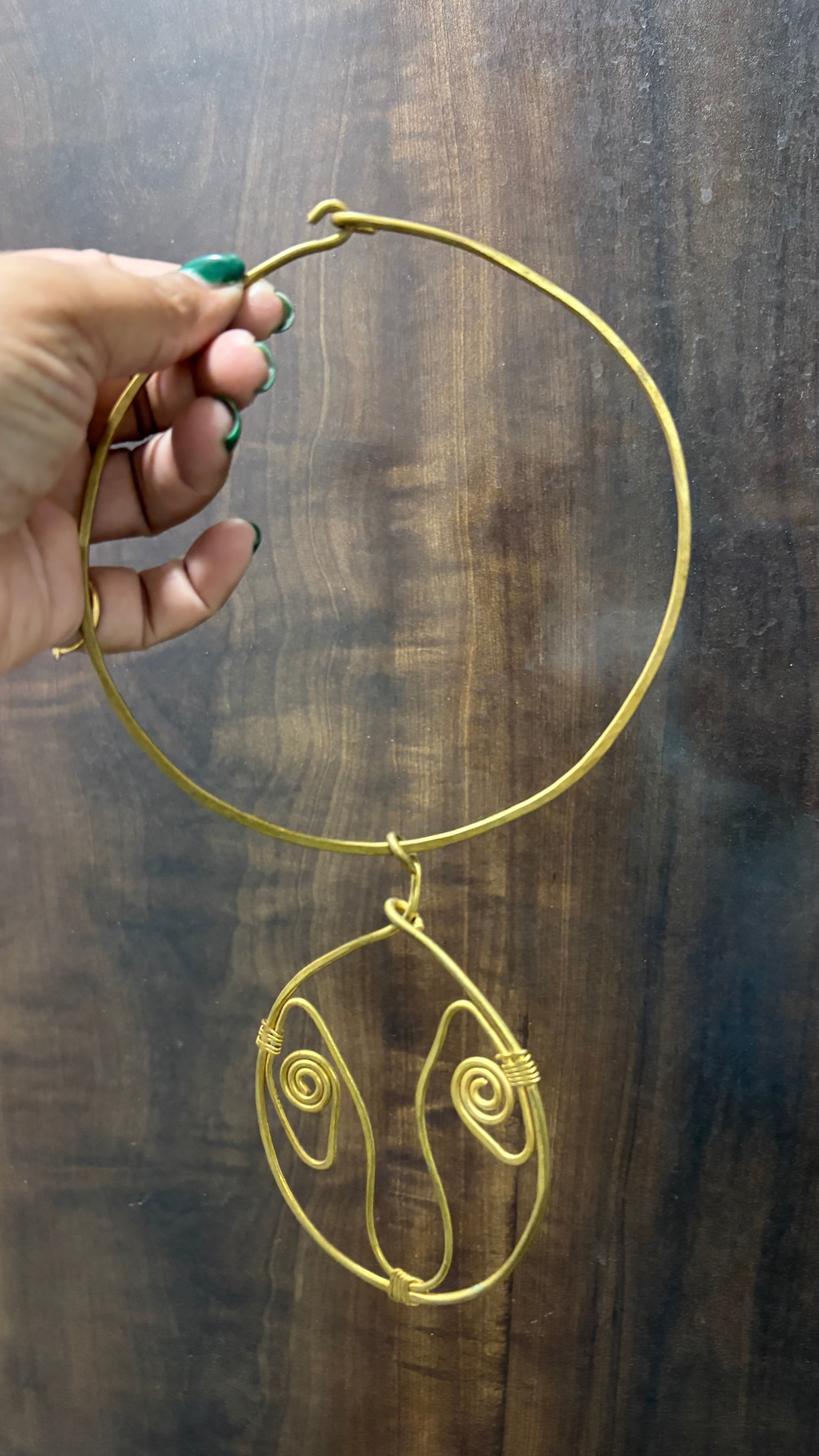 Brass necklace