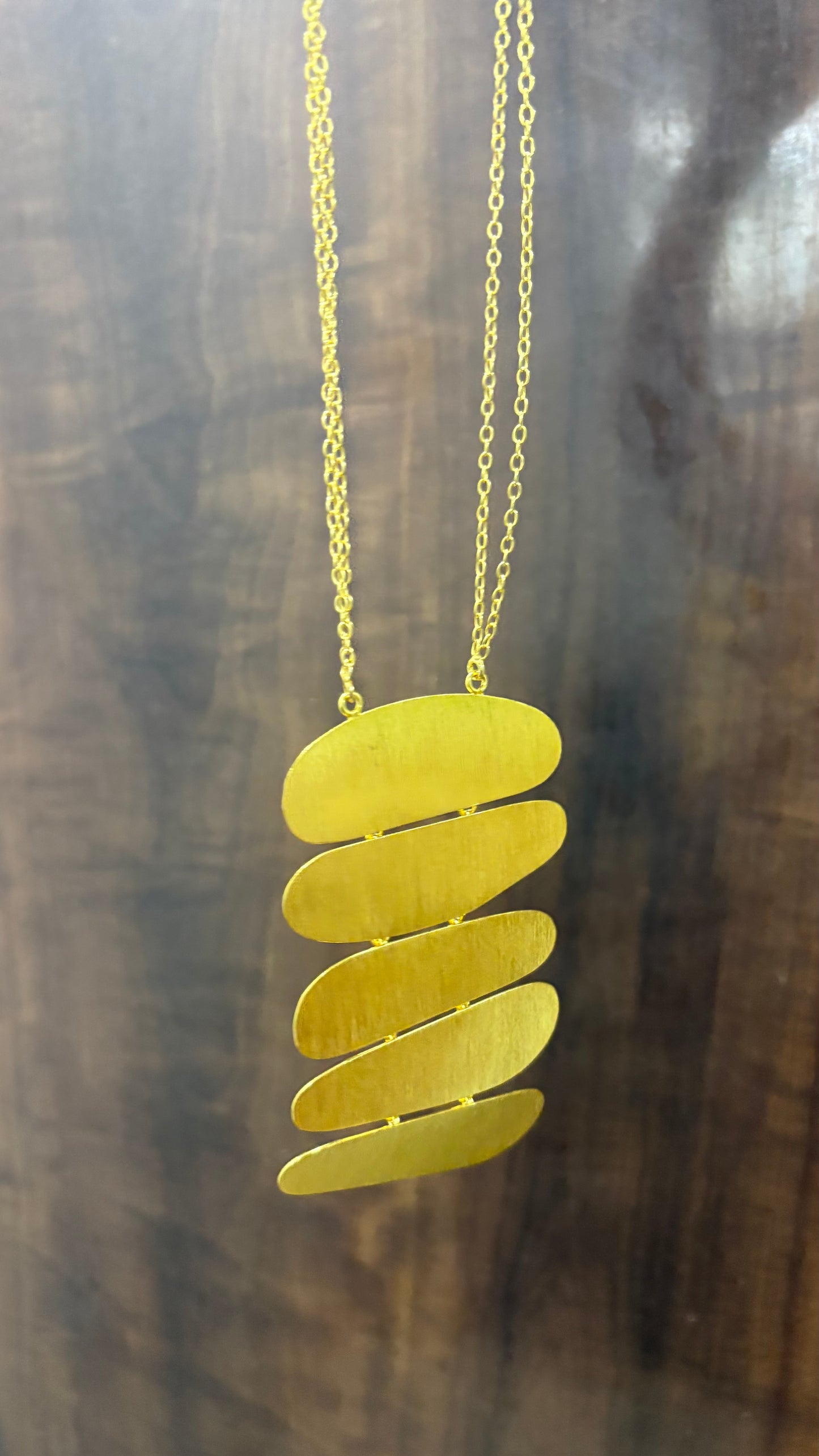 Luna layers gold statement necklace Riverblend