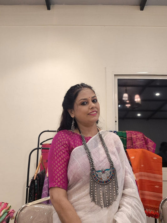 Oxidised oversized necklace set