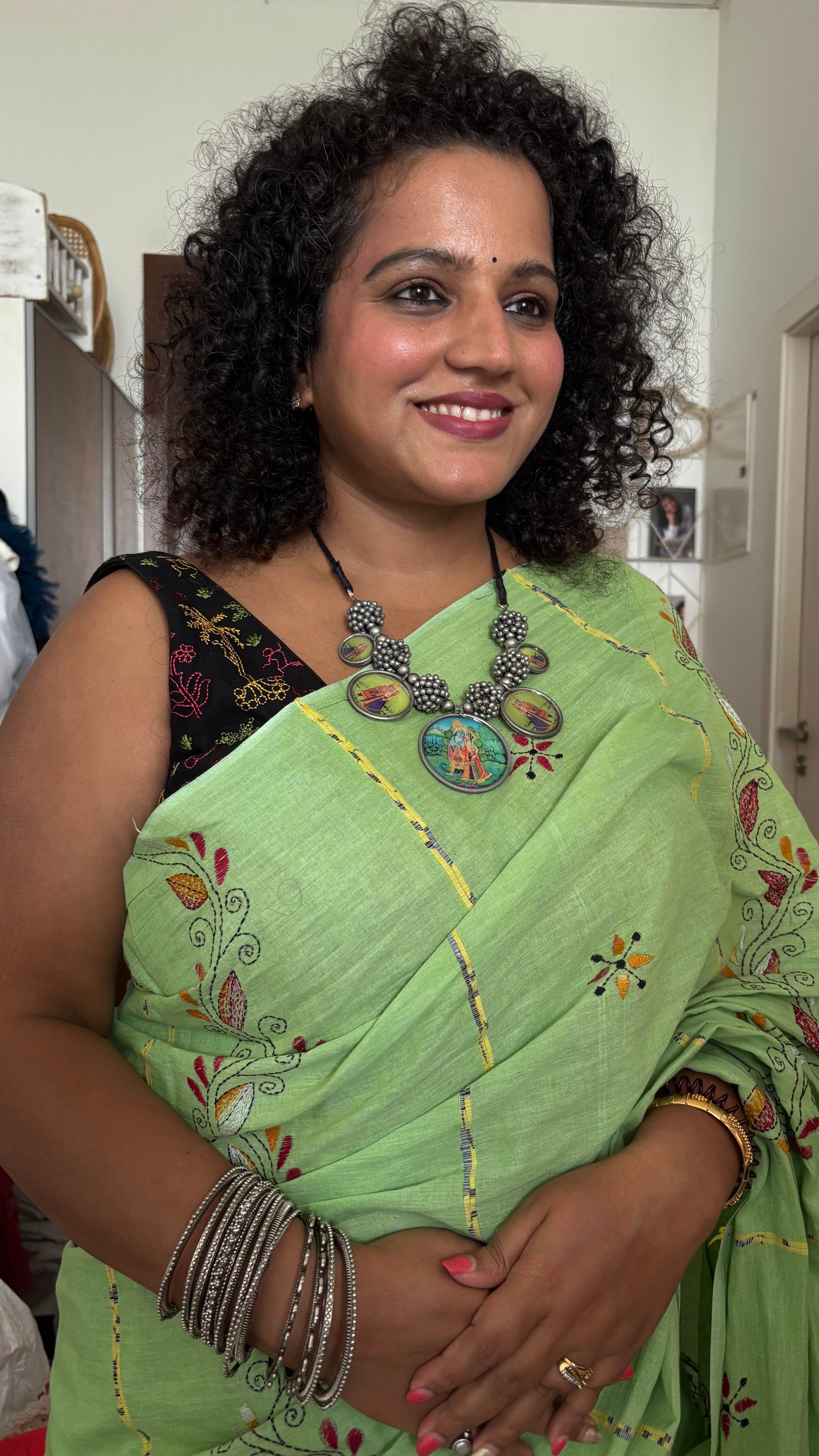 Handcrafted Gingrich earring set