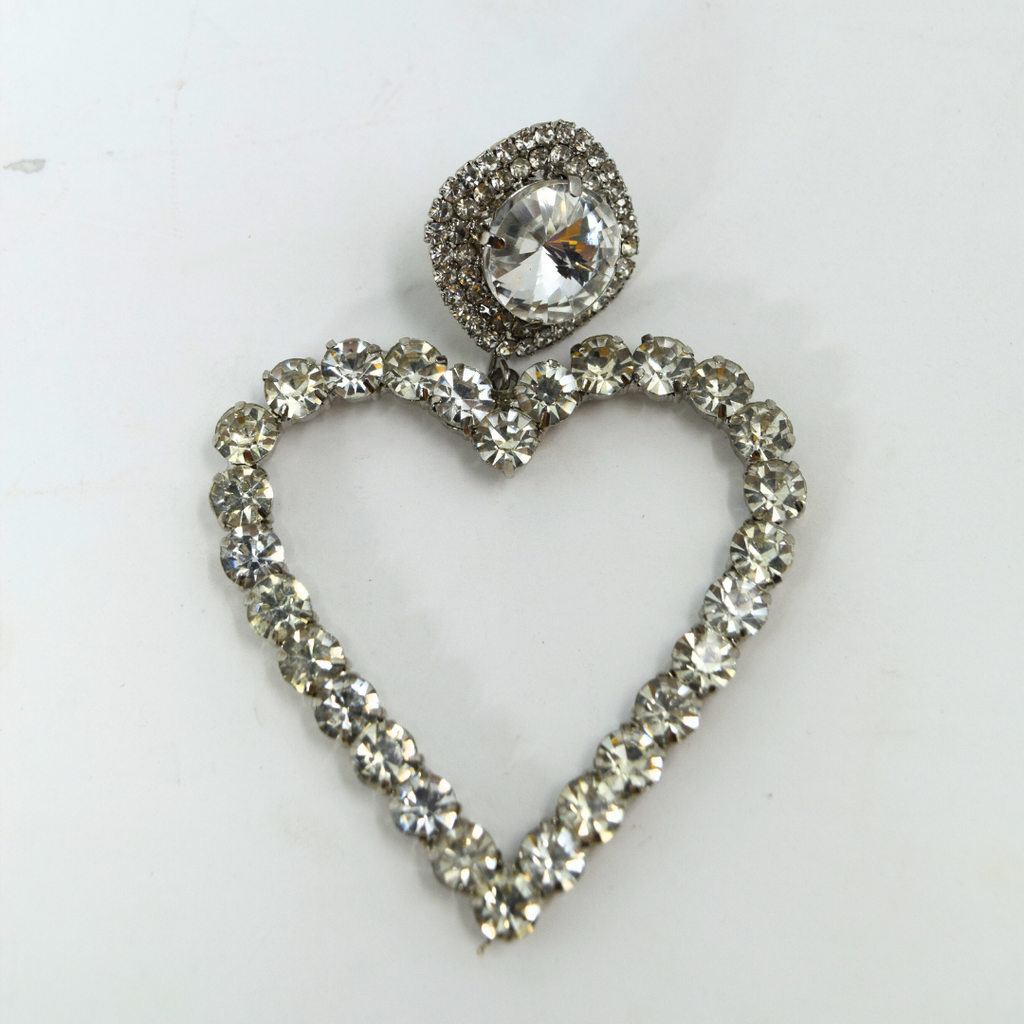 Riverblend Heart Stone Earrings – Bold & Elegant Statement Jewelry