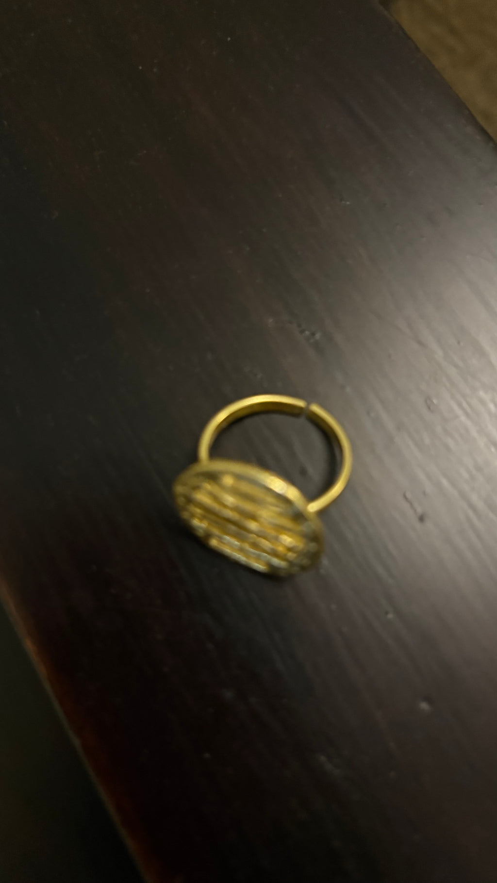 Golden Ripple Ring