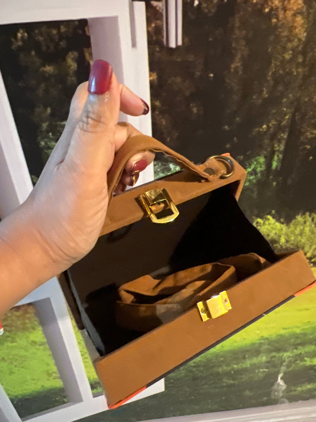 Natni square clutch bag