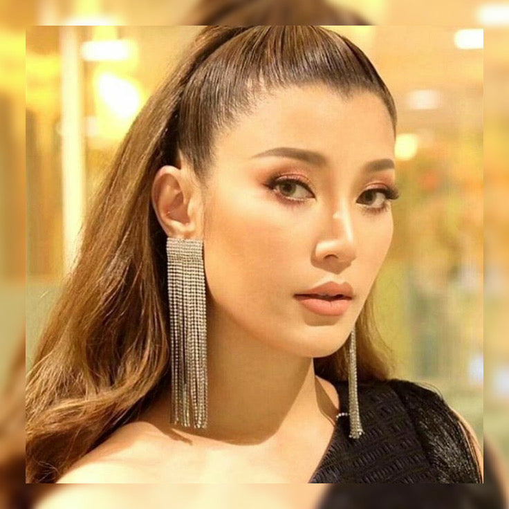 Long tassel earring