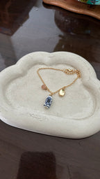 Pottery Bead Gold Plated Bracelet