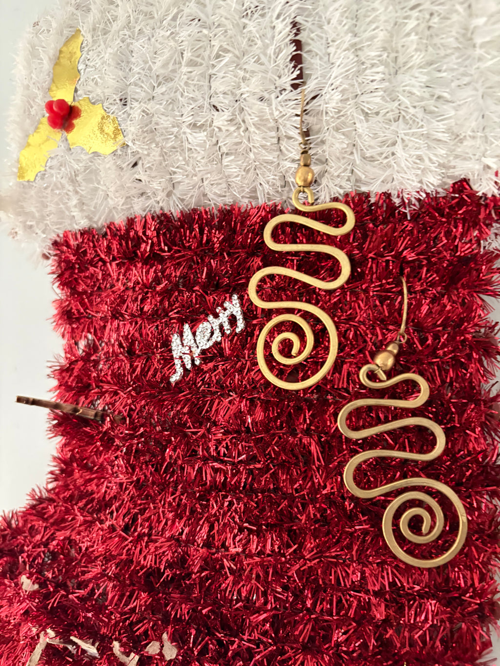 Spiral dangle earring Riverblend