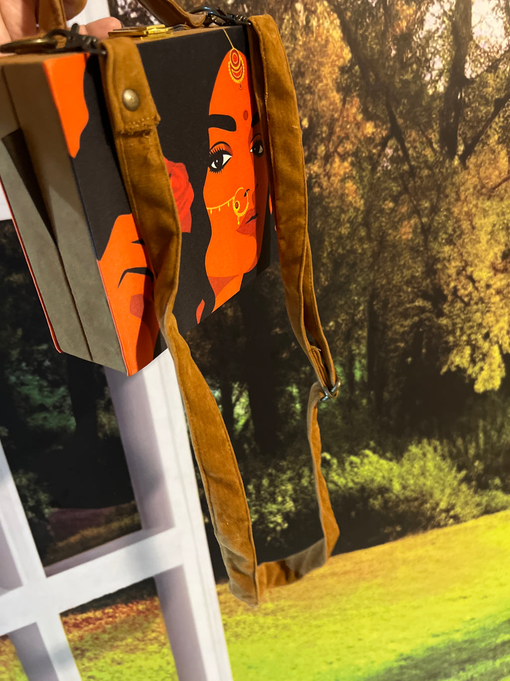 Natni square clutch bag