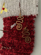 Spiral dangle earring Riverblend