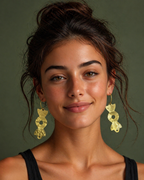 Golden Muse Statement Earring Riverblend