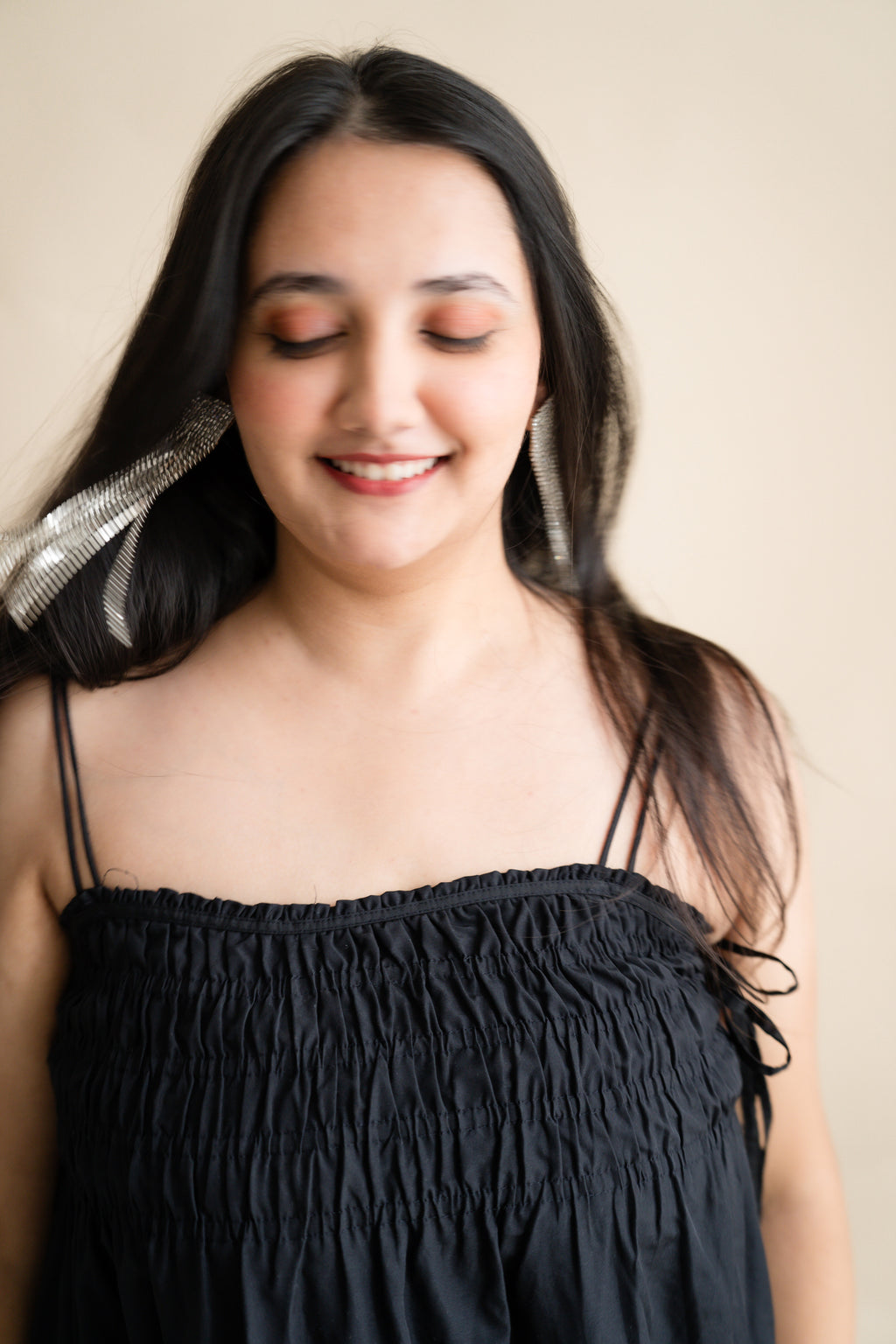 Long tassel earring