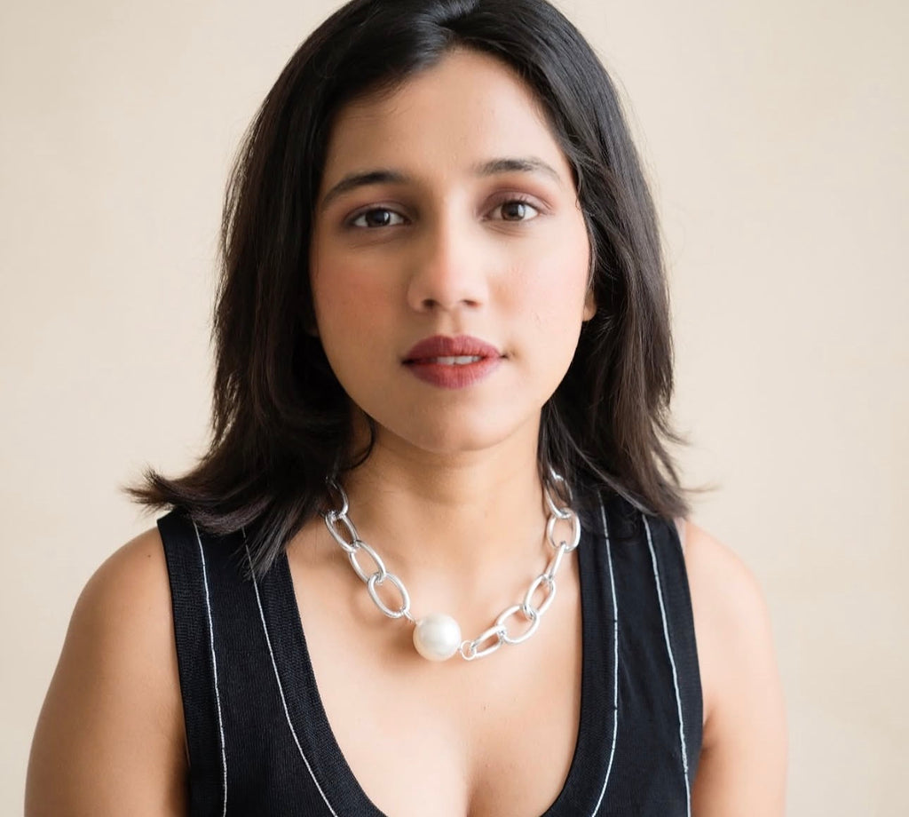 Silver chain with Pearl pendant
