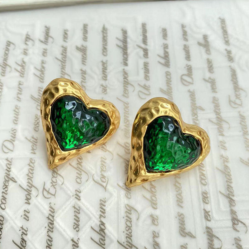 Heart studs