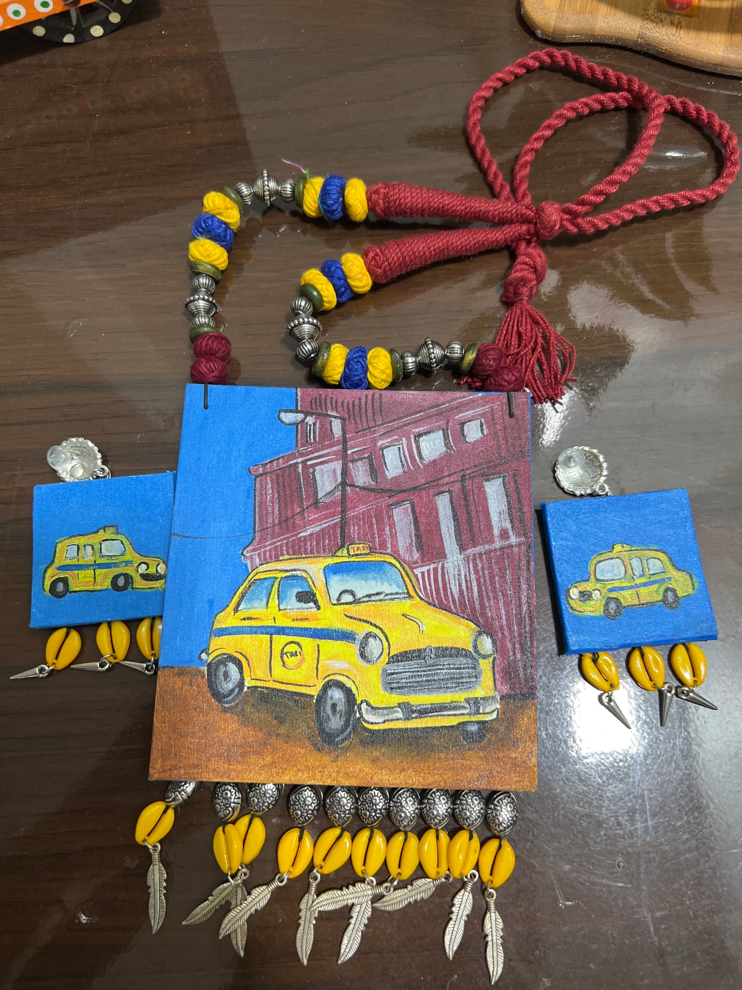 Taxi theme handcrafted set