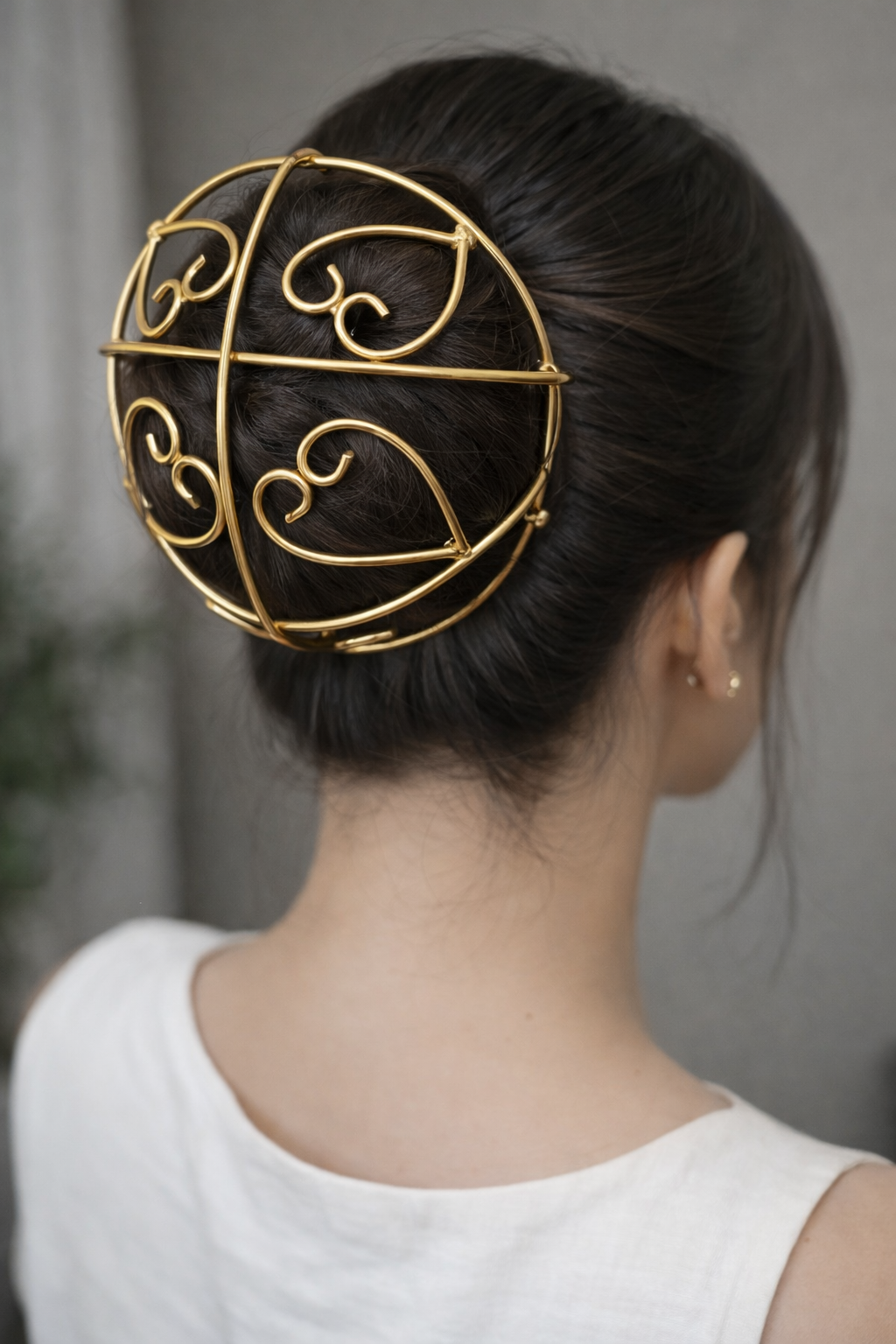 Hair cage brass bun - Riverblend