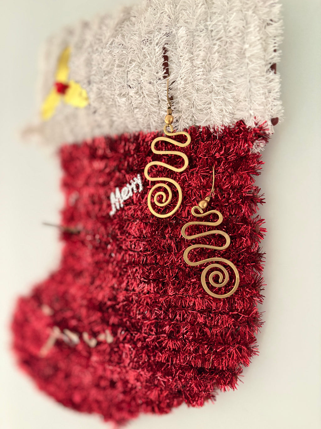 Spiral dangle earring Riverblend