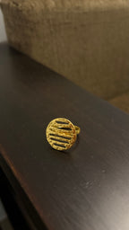 Golden Ripple Ring