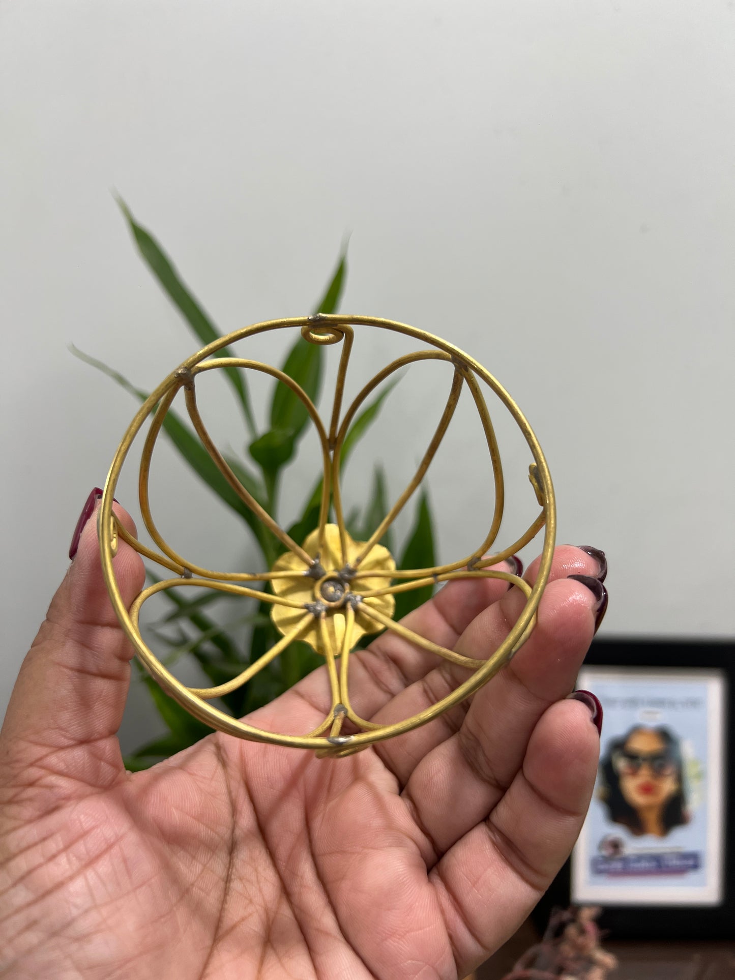 Flower hair cage bun