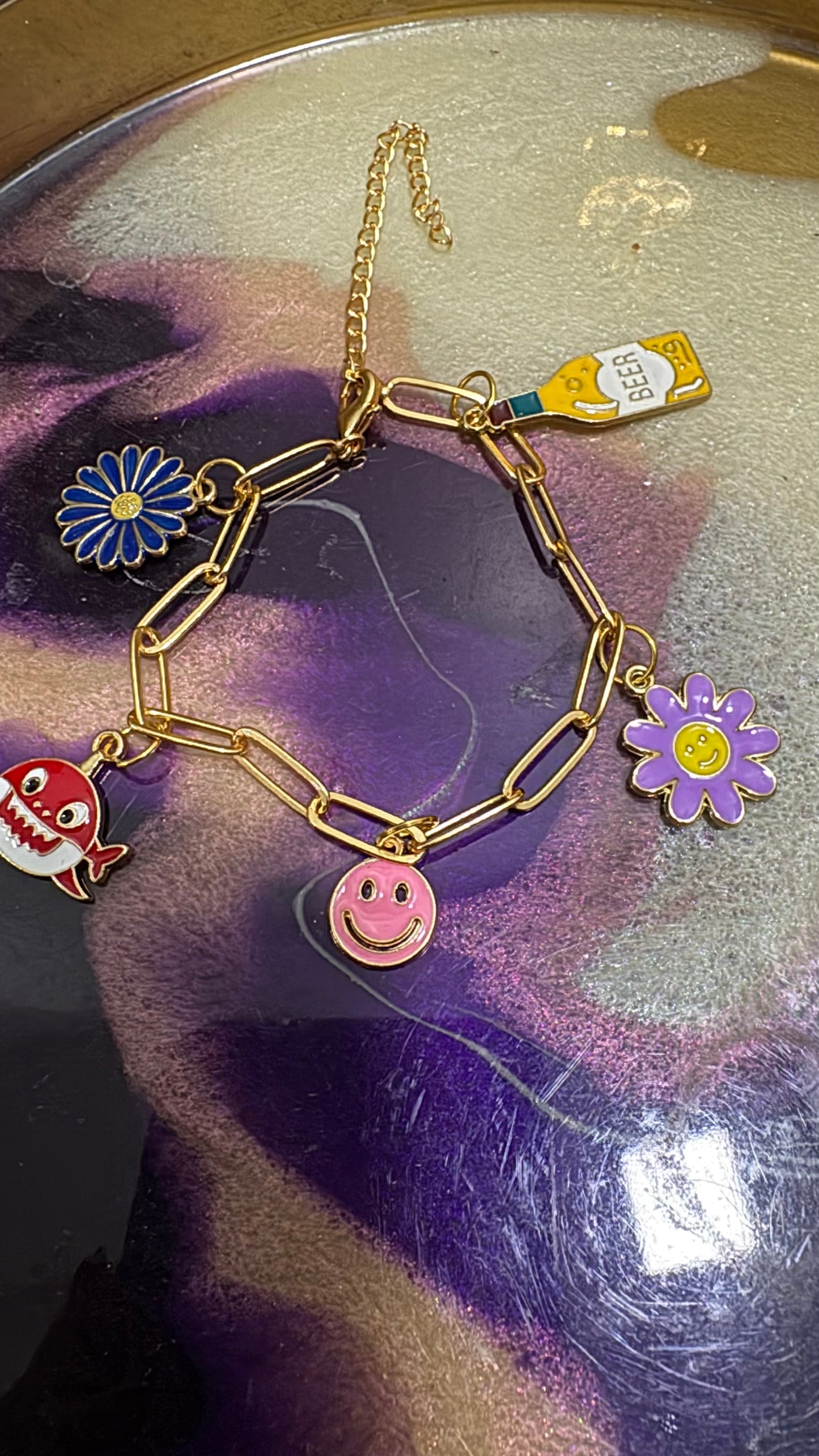 Beach theme bracelet
