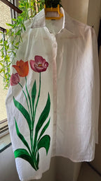 Spring Bloom Handpainted Shirt Riverblend