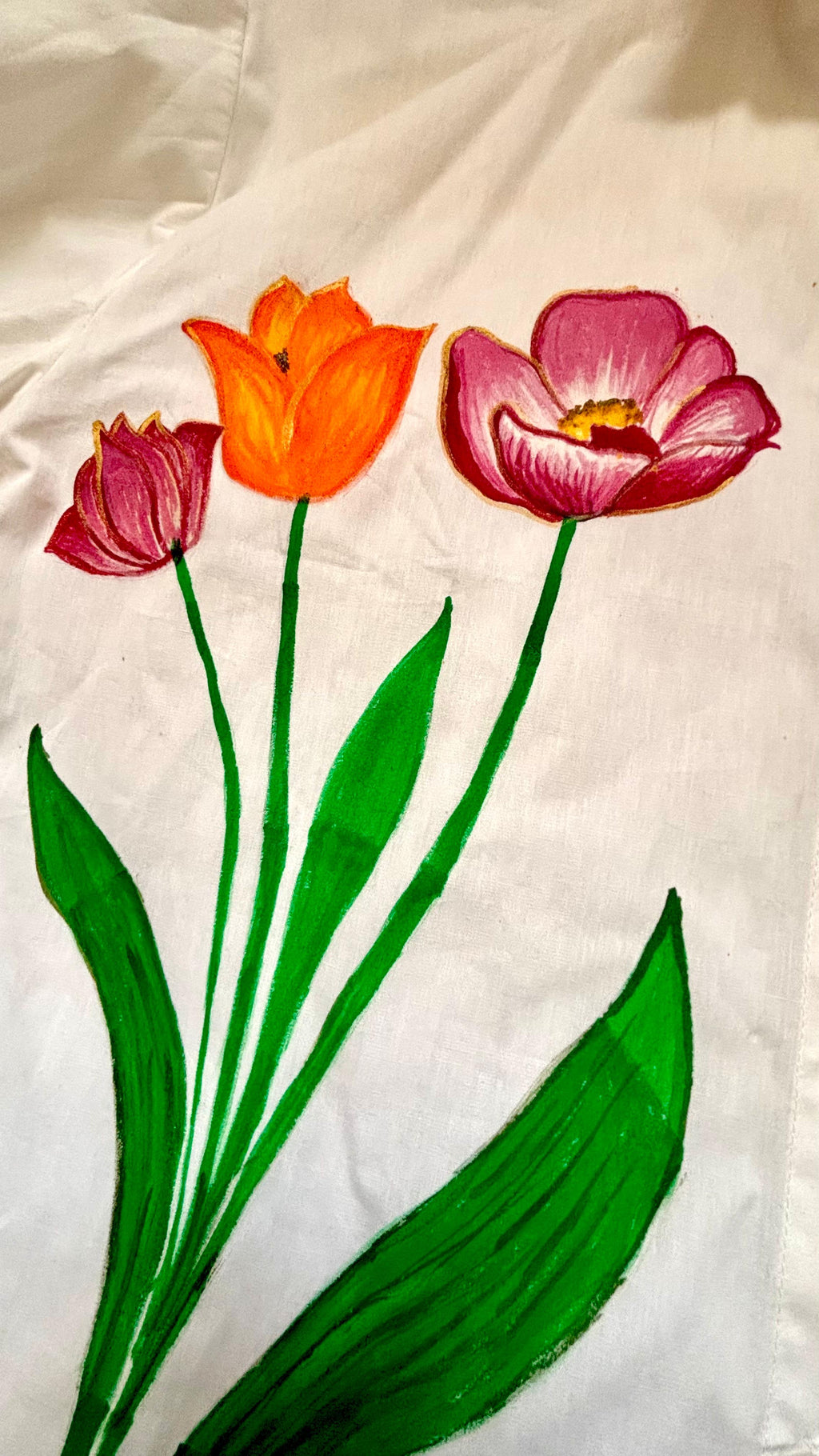 Spring Bloom Handpainted Shirt Riverblend