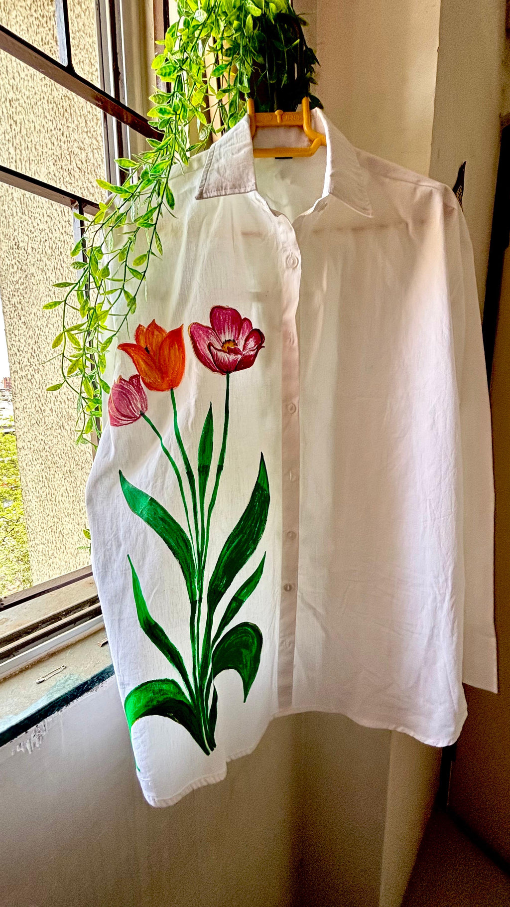 Spring Bloom Handpainted Shirt Riverblend
