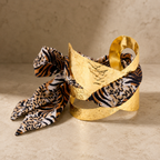 Riverblend Gold Scarf Cuff Bracelet