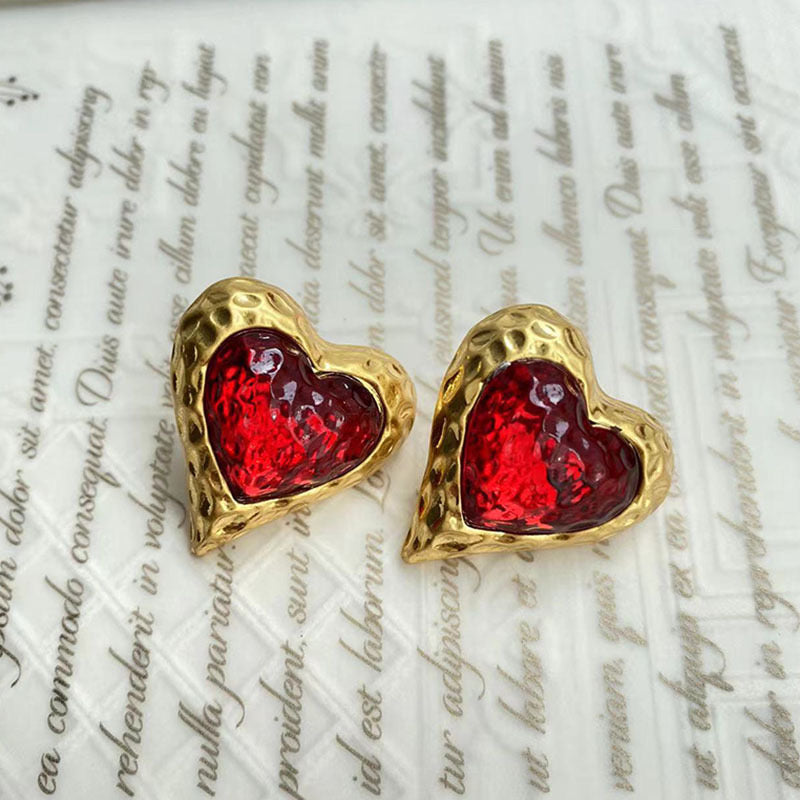 Heart studs