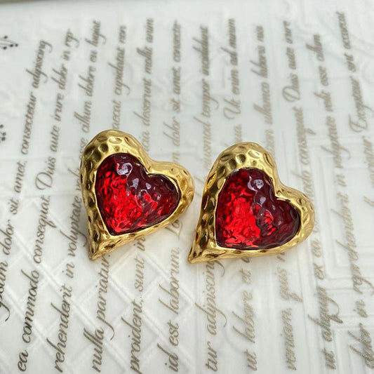 Heart studs
