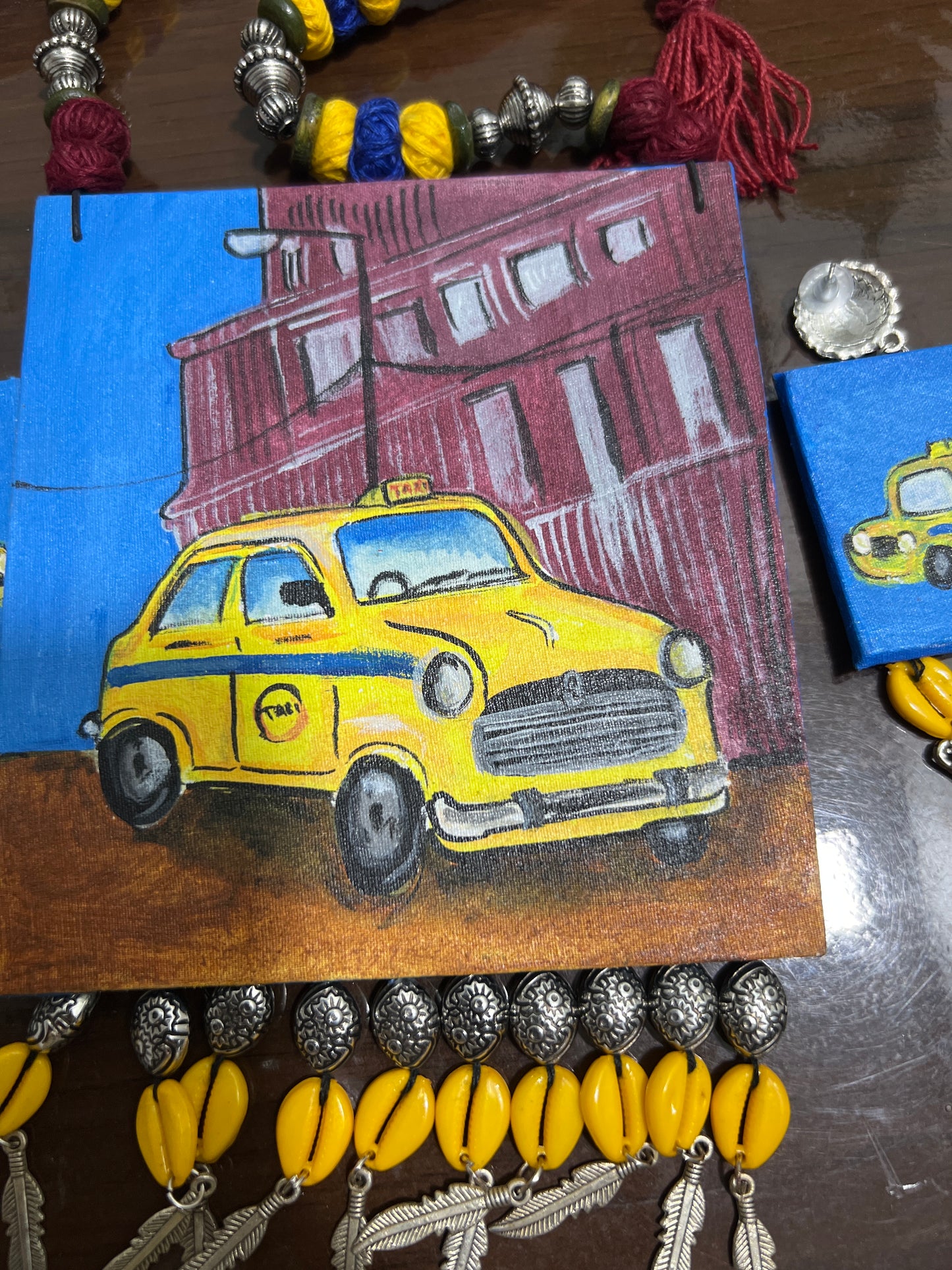 Taxi theme handcrafted set