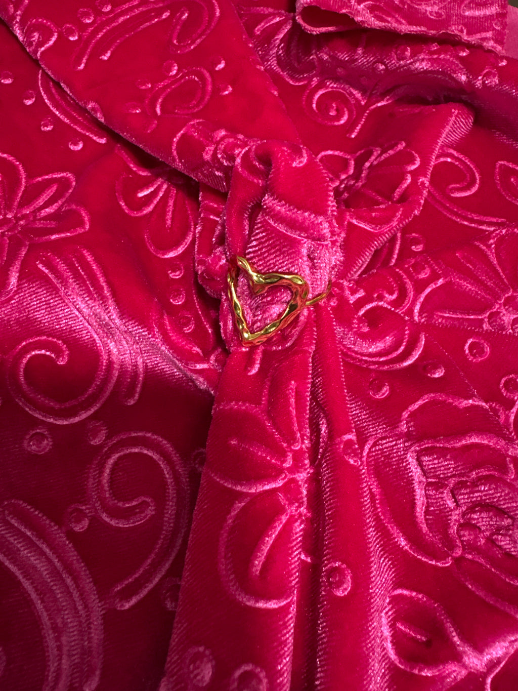 Heart adjustable ring