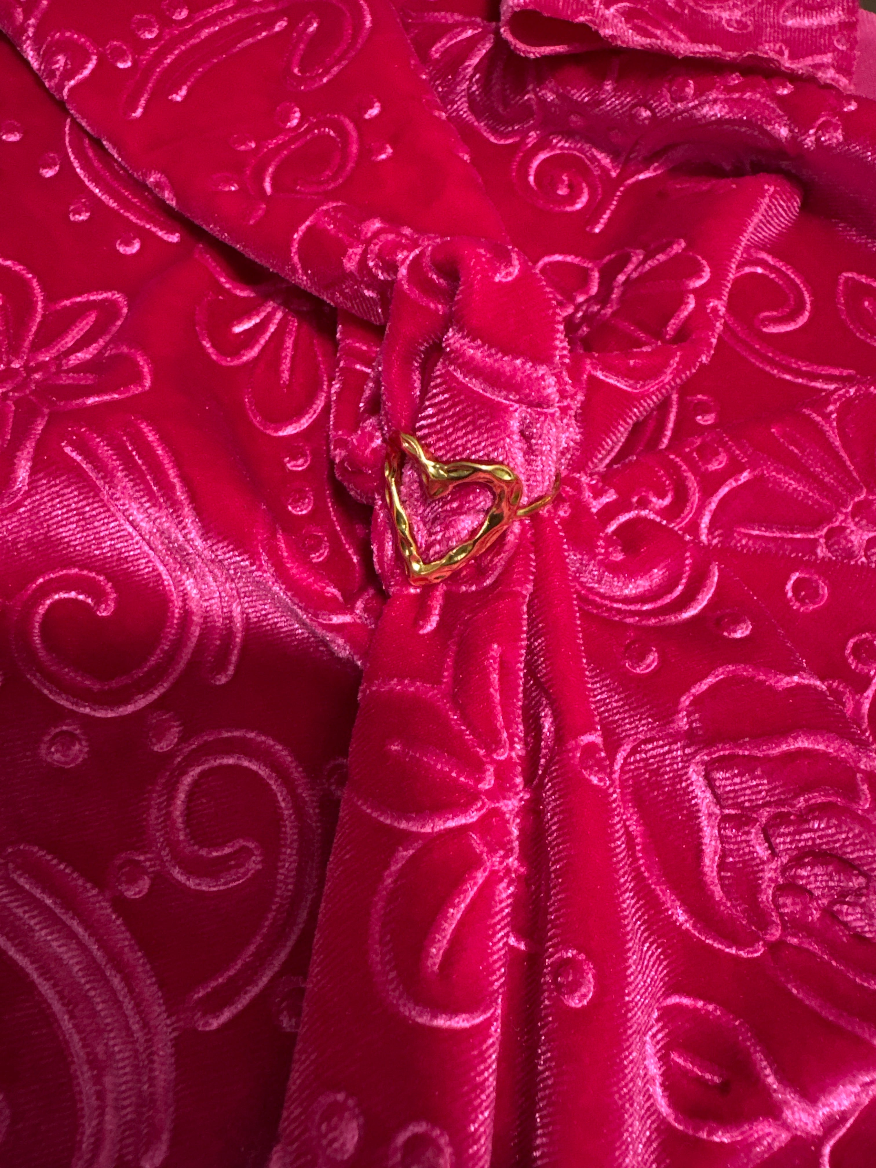 Heart adjustable ring