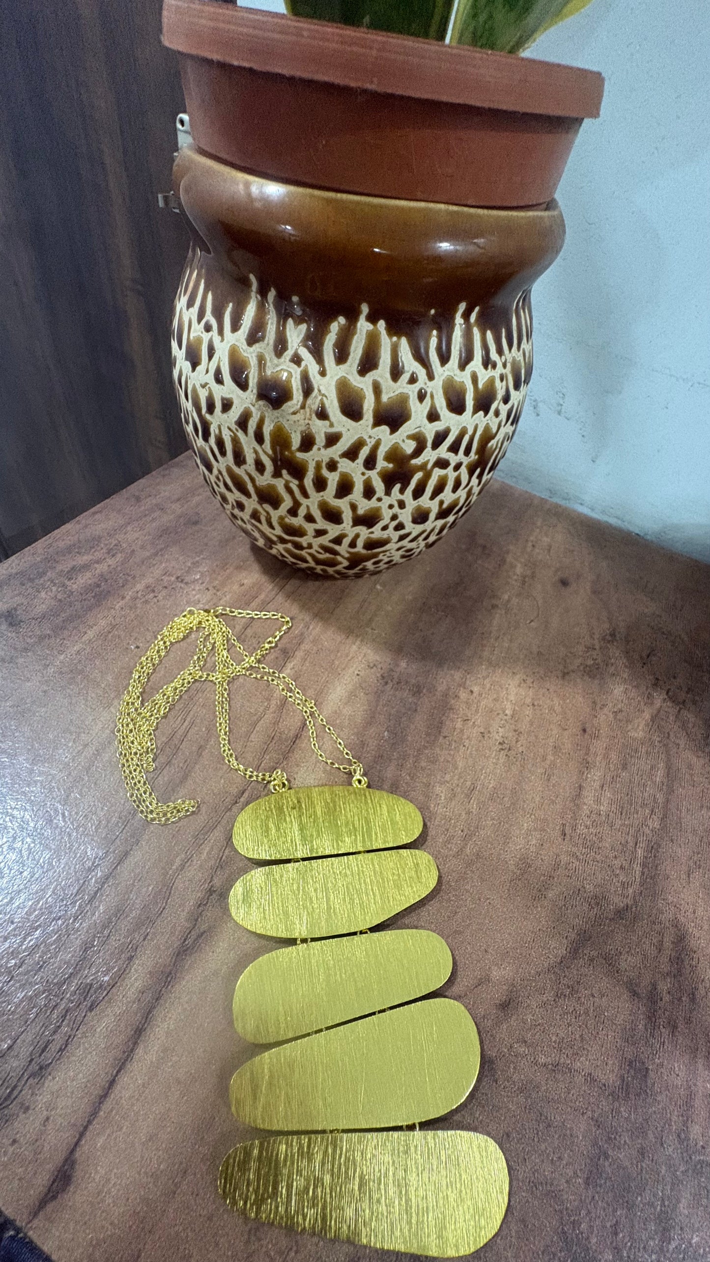 Luna layers gold statement necklace Riverblend