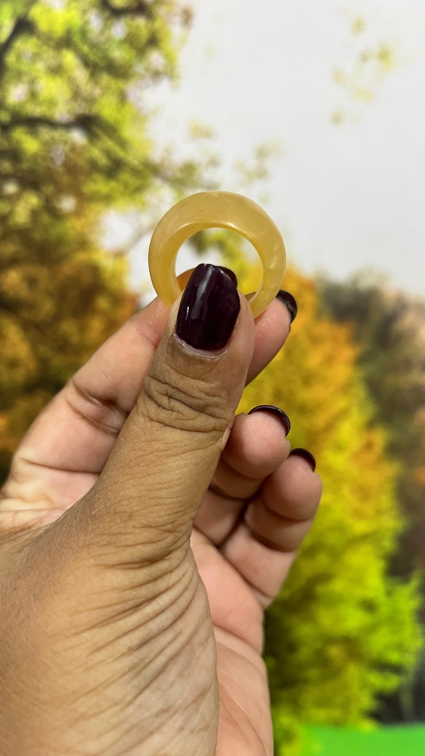 Green resin ring