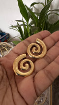 Spiral stud earring